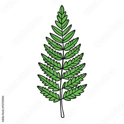 Tropical Plants Illuminated with Green and Blue Fluorescent Light. Rainforest Environment with Diamond shaped Neon Frame.
