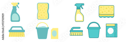 Cleaning supplies and tools for effective home maintenance and care preparation