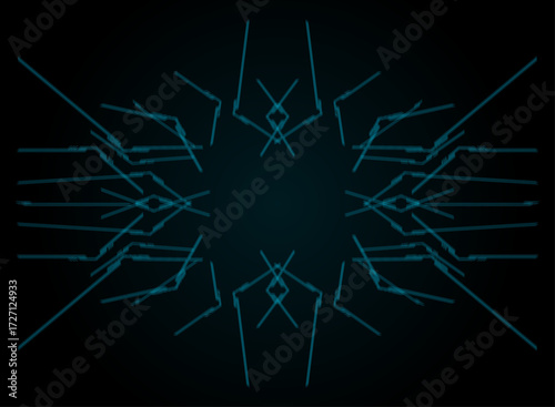 Futuristic Cyberpunk HUD Neon Frame Sci Fi Tech Interface Digital Overlay Template Virtual Game Screen UI Design