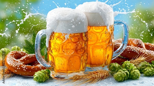Oktoberfest: celebración de cerveza y tradición en un festival lleno de alegría y sabor