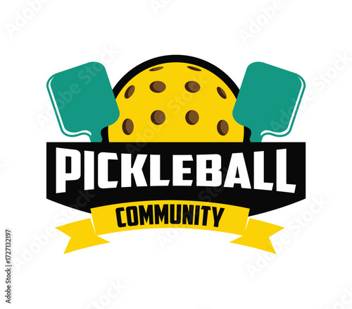Pickleball Community Logo Vector Design