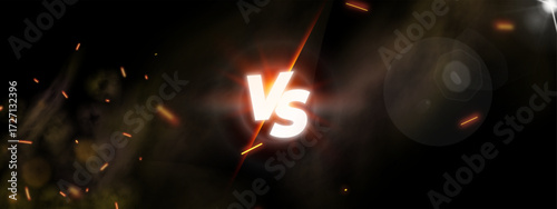 fire burning in the night, Versus sign png, Versus sign png Black background. fire sparks flying with the wind on a night sky. fire particles ashes with bokeh. Bonfire, heat and haze. 
