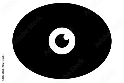 The classic black and white yin yang symbol with an eight ball at its eye represents the balance of opposing forces in Tao philosophy