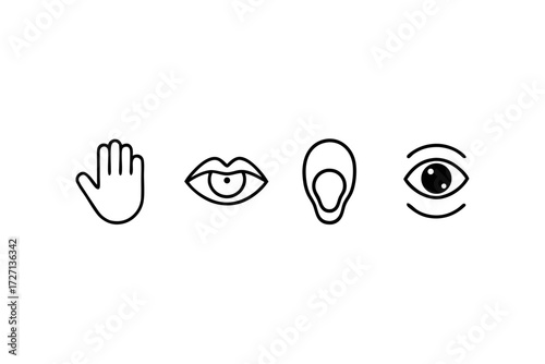 A vector illustration of a happy smiley face icon with a simple design and cheerful **symbol