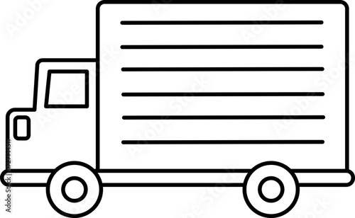 Car Vector Illustration. Car Transportation. Simple Outline Car Coloring Page