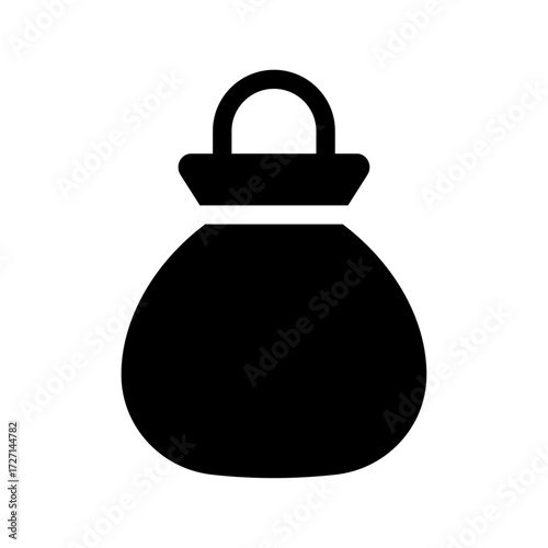 An illustration of a black icon of a newborn product on a white background