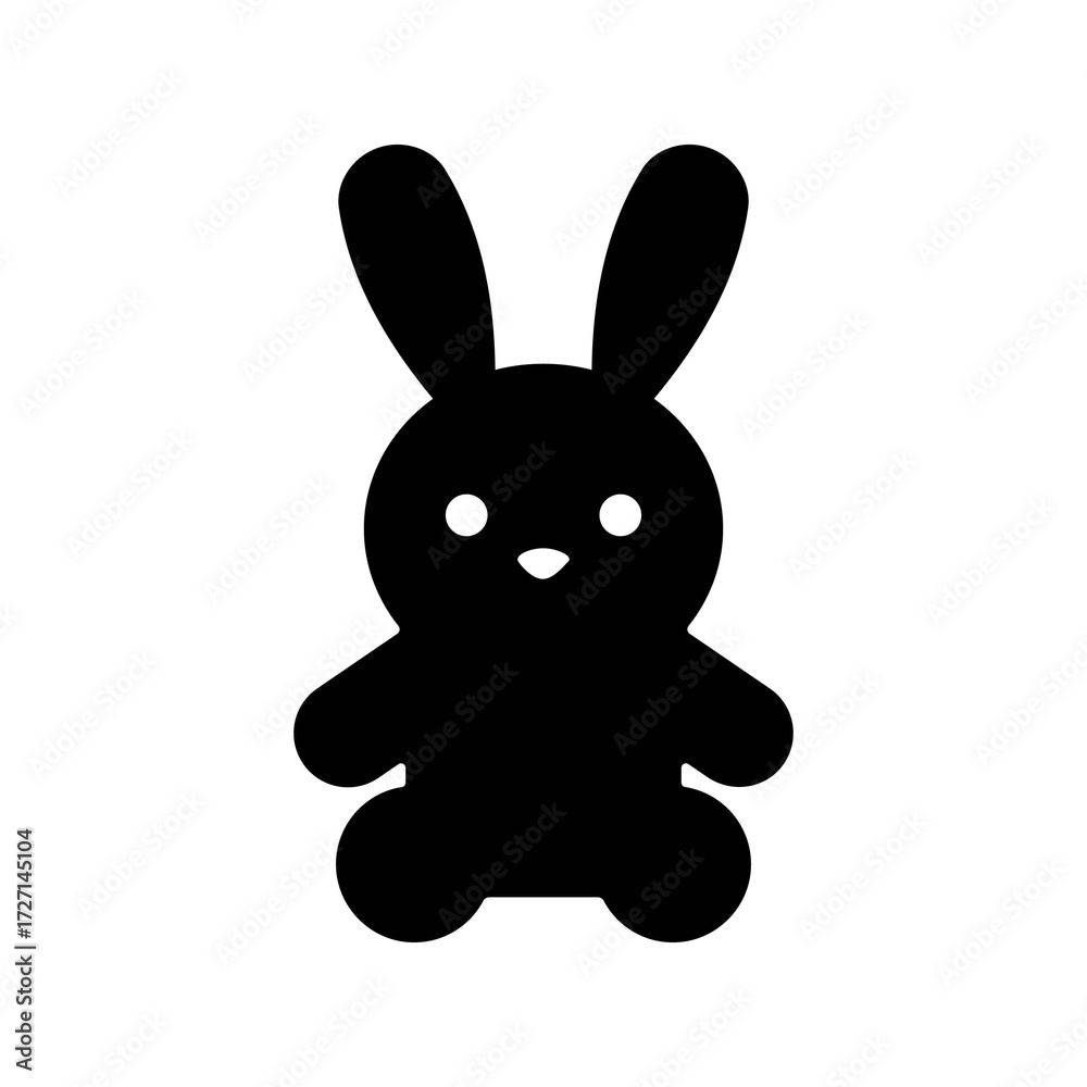 Fototapeta premium An illustration of a black icon of a newborn product on a white background