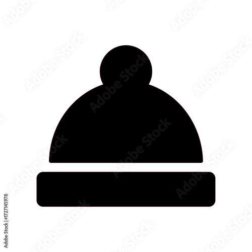 An illustration of a black icon of a newborn product on a white background