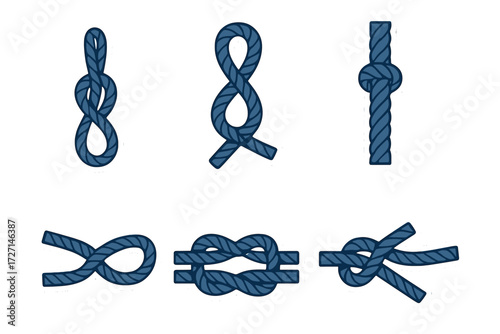 Comprehensive collection of diverse rope knots for nautical, climbing, and general utility applications