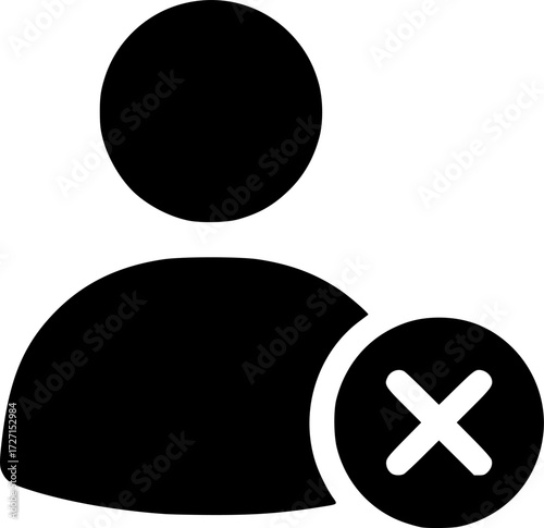 remove user vector flat icon
