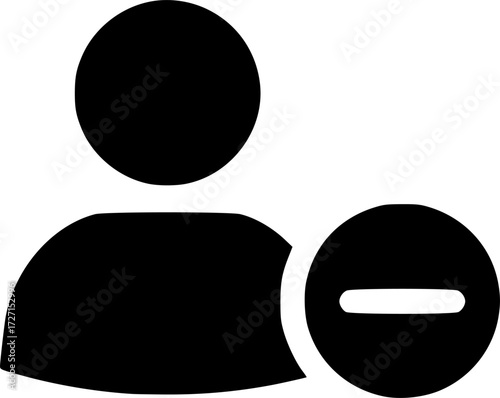 remove user vector flat icon
