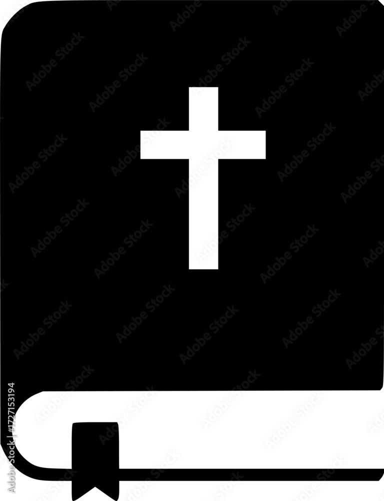 Obraz premium bible icon flat vector icon 