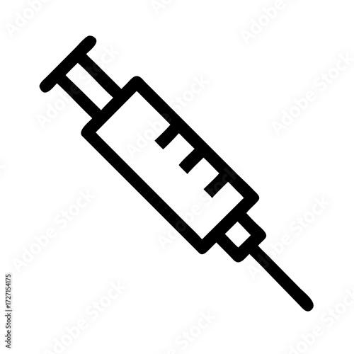 Syringe vector illustration medical icon design for web and technology use