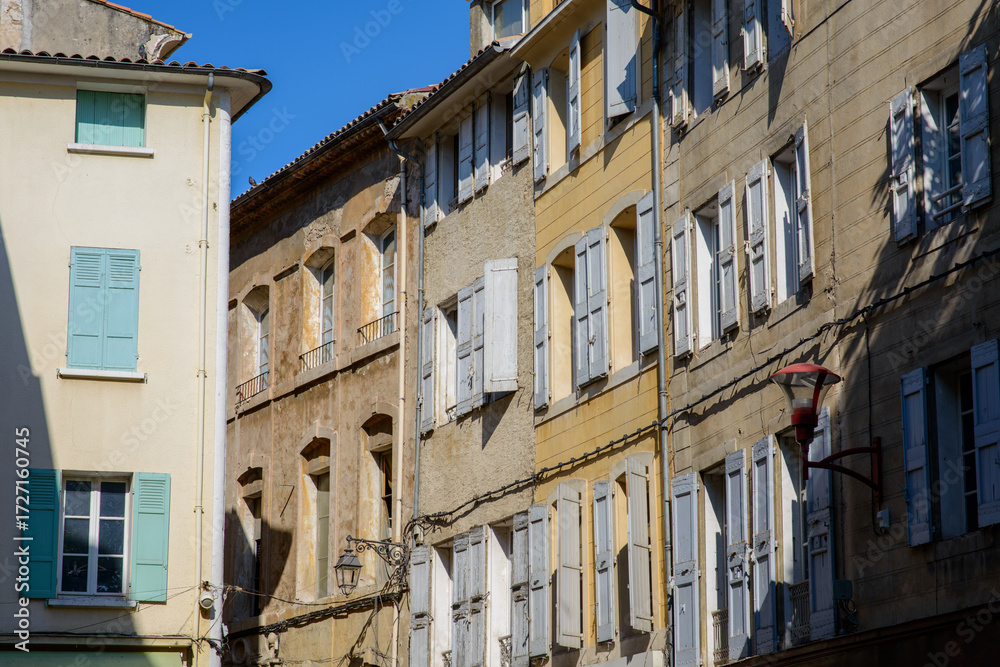 Obraz premium Manosque (France): old houses