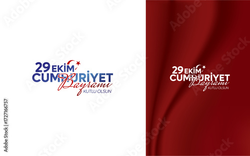 29 October Republic Day Celebration Language: 29 October Republic Day celebration design