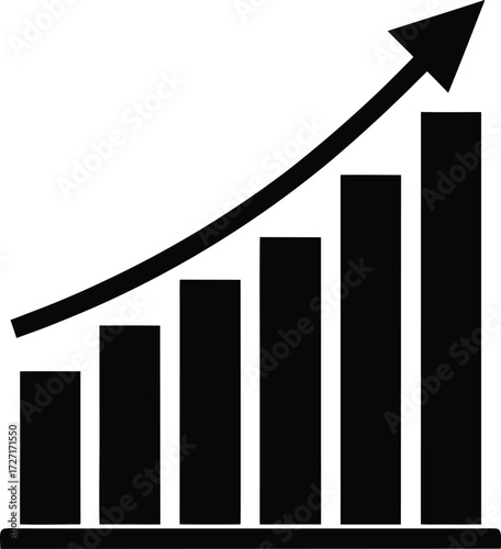  bar graph rising on white.eps