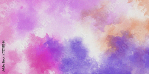 Swirling Symphony of Soft Pinks, Purples, and Oranges, Evoking Galactic Clouds and Ethereal Watercolor Washes for a Tranquil, Cosmic Ambiance Dreamy Cloudlike Texture.
