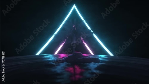  Palm tree in neon lights