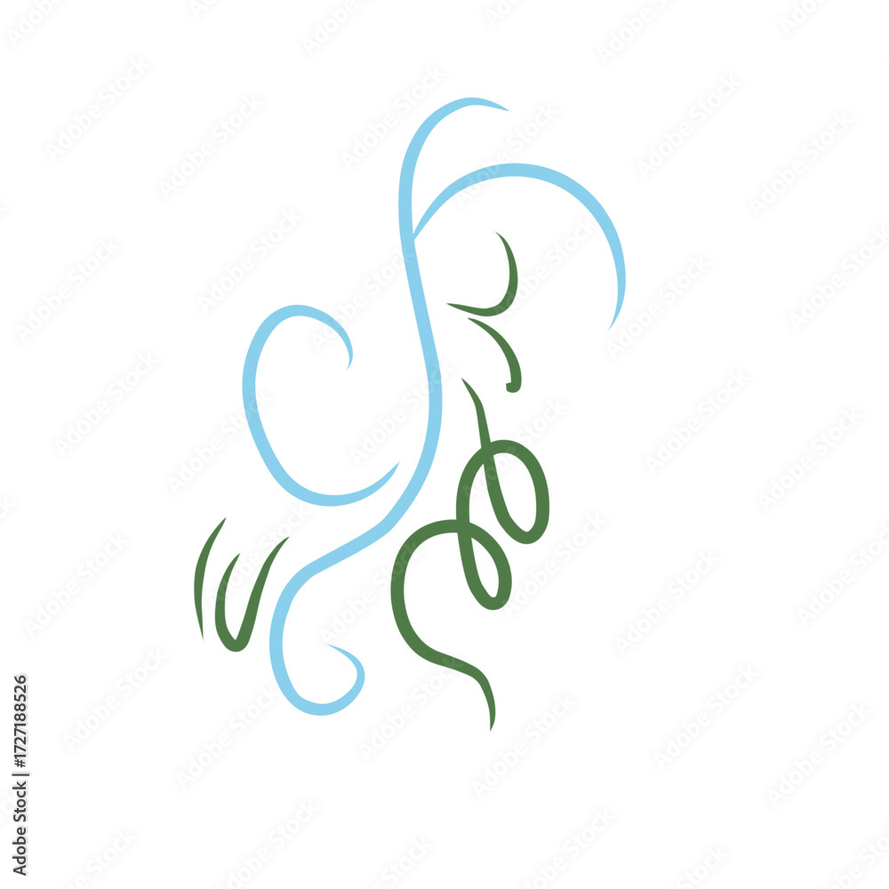 Fototapeta premium vector wind gusts