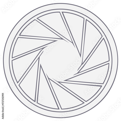 Camera Lens Diaphragm Aperture Icon Photography Focus Shutter Shape