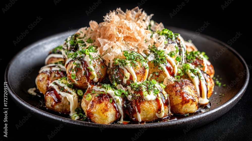 Fototapeta premium Japanese takoyaki dish