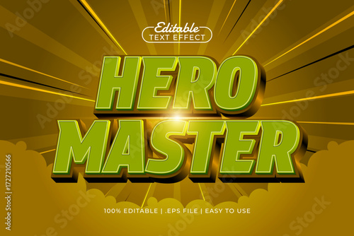 hero master editable text effect