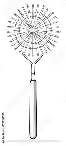 Vintage Flower Kitchen Whisk Utensil for Mixing Beating Food Preparation