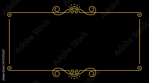 luxury art deco frame background
