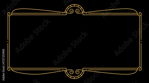 art deco frame background
