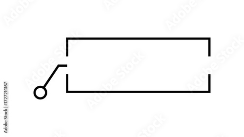 rectangle lower third modern design