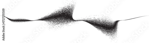 Decorative wave of line . Brush stroke waves. Abstract flow linear fluid design element .Zigzag wave. Wavy Music sounds lines. Squiggle brush stroke . Ornament design.Line art .Brush paint Vector 