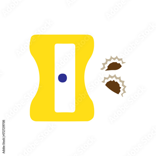 Yellow Pencil Sharpener Icon