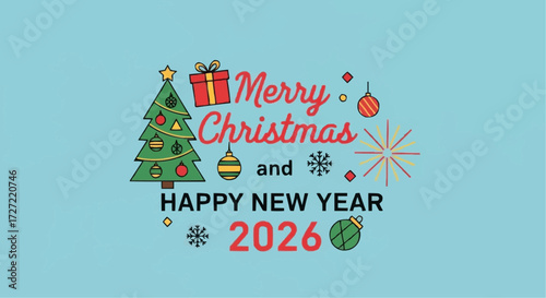 Celebrate a joyful Merry Christmas and Happy New Year in 2026 with festive cheer, making this holiday season unforgettable with vibrant wishes and heartwarming greetings