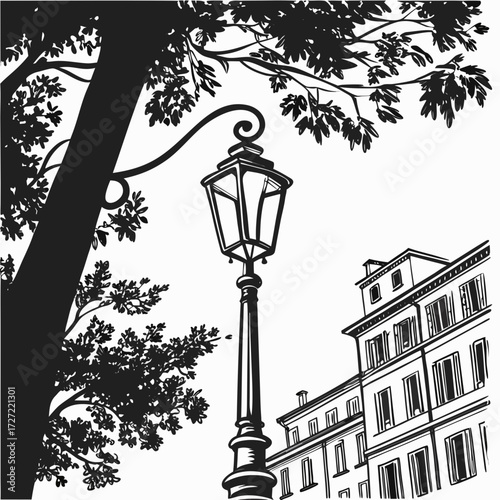 old street lamp