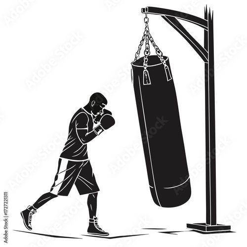 boxing gloves vector illustration