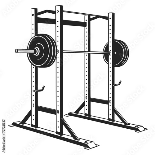 barbell in gym