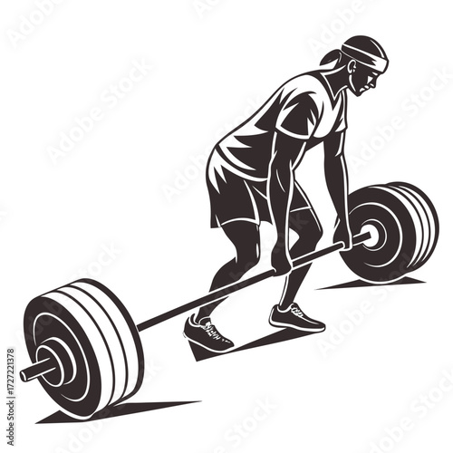 man exercising with dumbbell