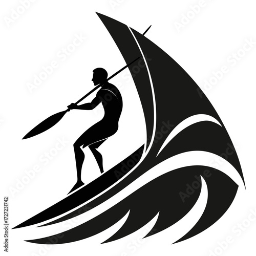 Windsurfing Silhouette