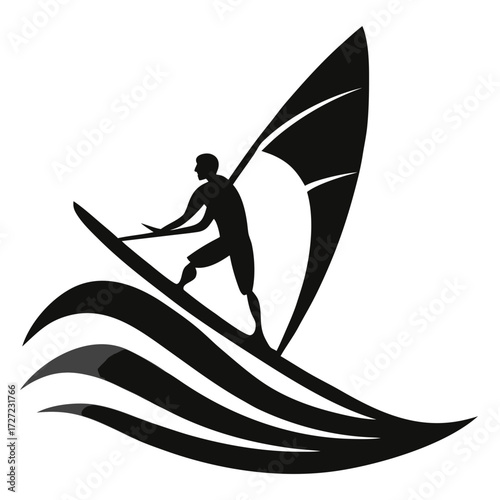Windsurfing Silhouette