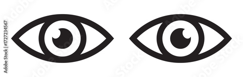 Eye Icon Symbol – Vision and Observation Concept