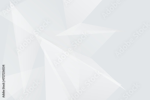 White gray abstract polygon vector background clean modern design geometric