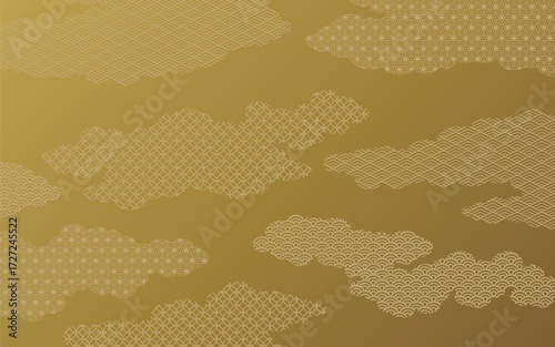和柄の背景パターン素材