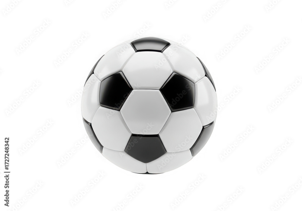 Fototapeta premium Classic soccer ball isolated on transparent background