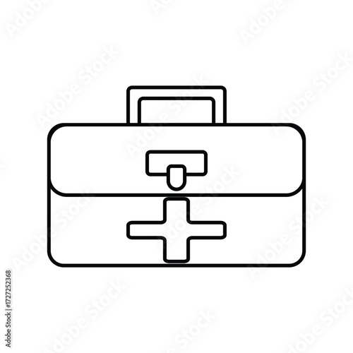 medical briefcase icon vector