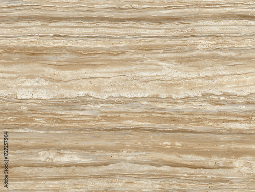 Horizontal Travertine Stone Texture Background with Elegant Veining
