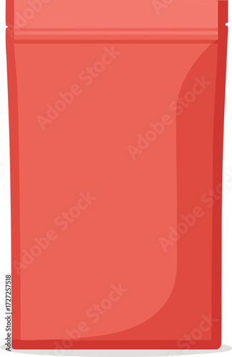 Matte finish standing packaging pouch mockup vector illustration scalable eps