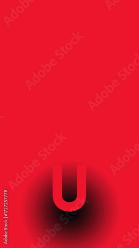 Are you ready animation with Abstract red background and a dark shadow for creative design and for creating suspense. 