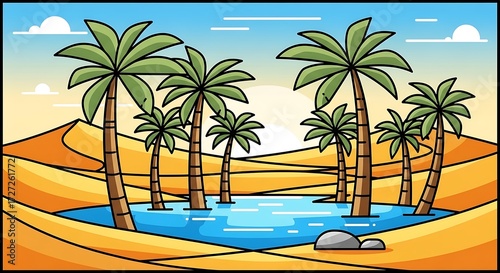 Oasis in desert. (1)
