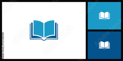 Simple Open Book Icon for Education and Knowledge
