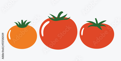Fresh Tomatoes Illustration Colorful and Vibrant Design for Healthy Eating